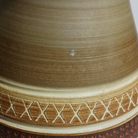 Vintage Keramik Incised Vase 113-20 West Germany Art Pottery - Picture 5 of 5